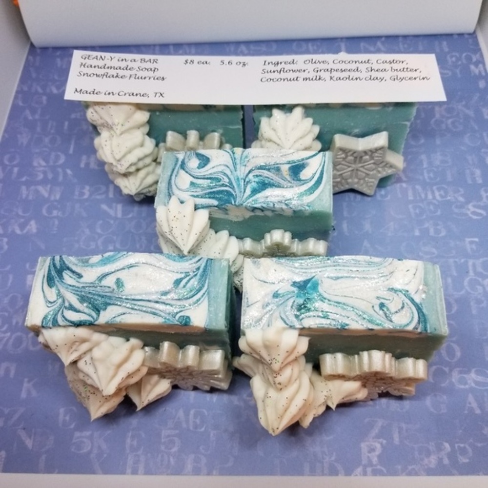 Snowflake Flurries  -  Homemade  -  Handmade Soap - Picture 3 of 6